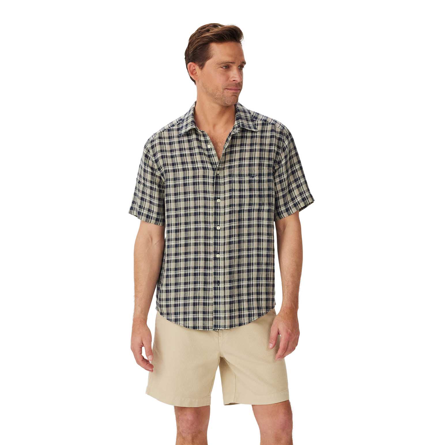 R.M. Williams Toby Linen SS Shirt